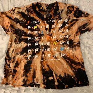 Acid wash friends shirt
